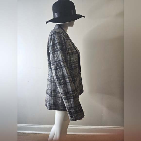 L'Agence Tweed Pattern Blazer SZ 12 - Picture 3 of 7